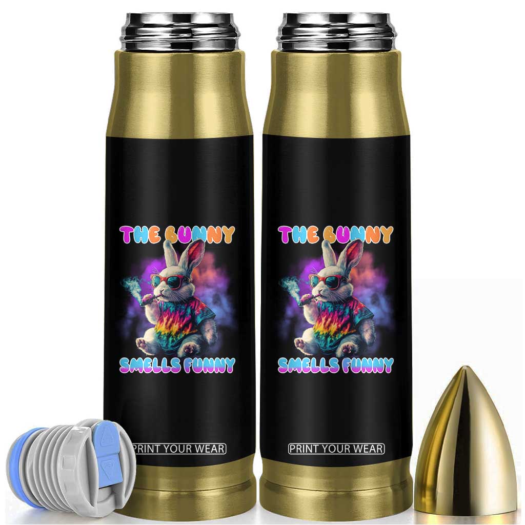 Happy 420 Easter Bullet Tumbler Funny Smoking Easter Bunny Smells Funny Easter TS10 Black Print Your Wear