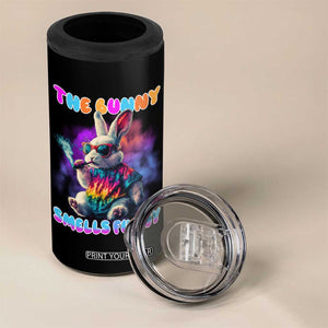 Happy 420 Easter 4 in 1 Can Cooler Tumbler Funny Smoking Easter Bunny Smells Funny Easter TS10 Print Your Wear