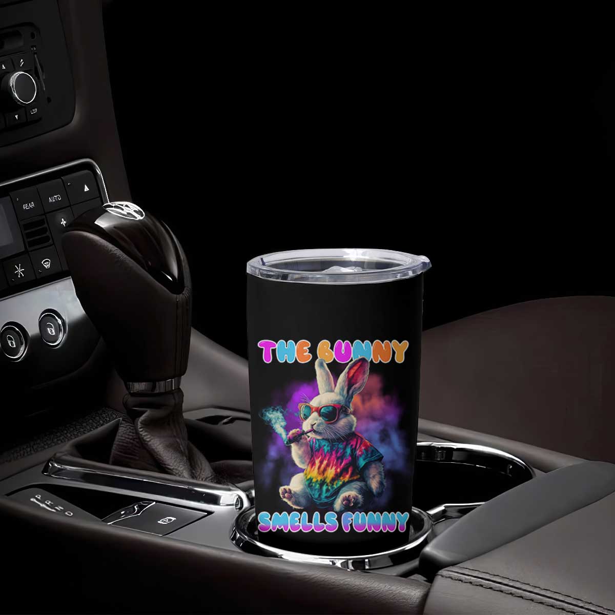 Happy 420 Easter Tumbler Cup Funny Smoking Easter Bunny Smells Funny Easter TS10 Print Your Wear