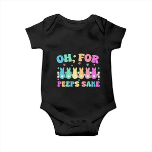 Oh For Peeps Sake Easter Bunny Baby Onesie TS10 Black Print Your Wear