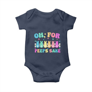 Oh For Peeps Sake Easter Bunny Baby Onesie TS10 Navy Print Your Wear