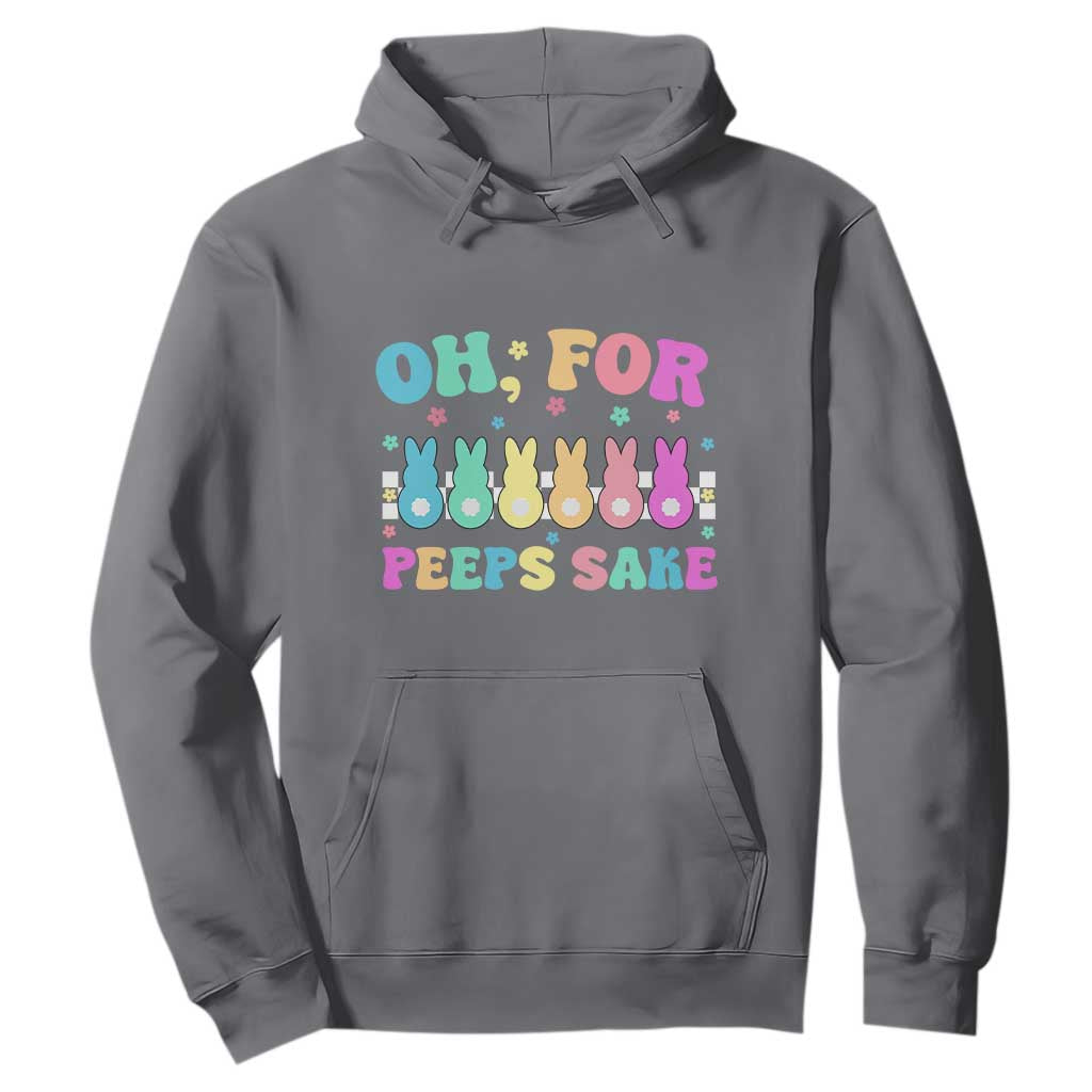 Oh For Peeps Sake Easter Bunny Hoodie TS10 Charcoal Print Your Wear