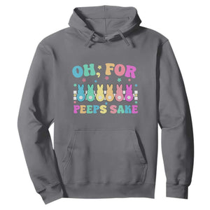 Oh For Peeps Sake Easter Bunny Hoodie TS10 Charcoal Print Your Wear