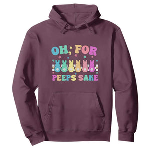 Oh For Peeps Sake Easter Bunny Hoodie TS10 Maroon Print Your Wear