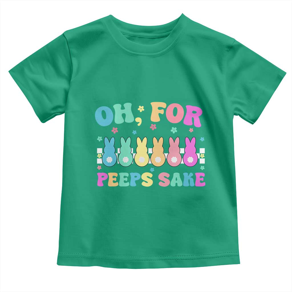 Oh For Peeps Sake Easter Bunny Toddler T Shirt TS10 Irish Green Print Your Wear