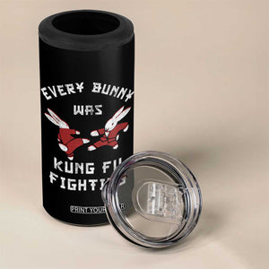 Every Bunny Was Kung Fu Fighting 4 in 1 Can Cooler Tumbler Funny Cool Easter Graphic TS10 Print Your Wear