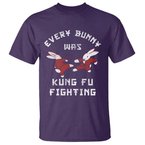 Every Bunny Was Kung Fu Fighting T Shirt Funny Cool Easter Graphic TS10 Purple Print Your Wear