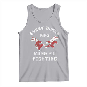 Every Bunny Was Kung Fu Fighting Tank Top Funny Cool Easter Graphic TS10 Athletic Heather Print Your Wear