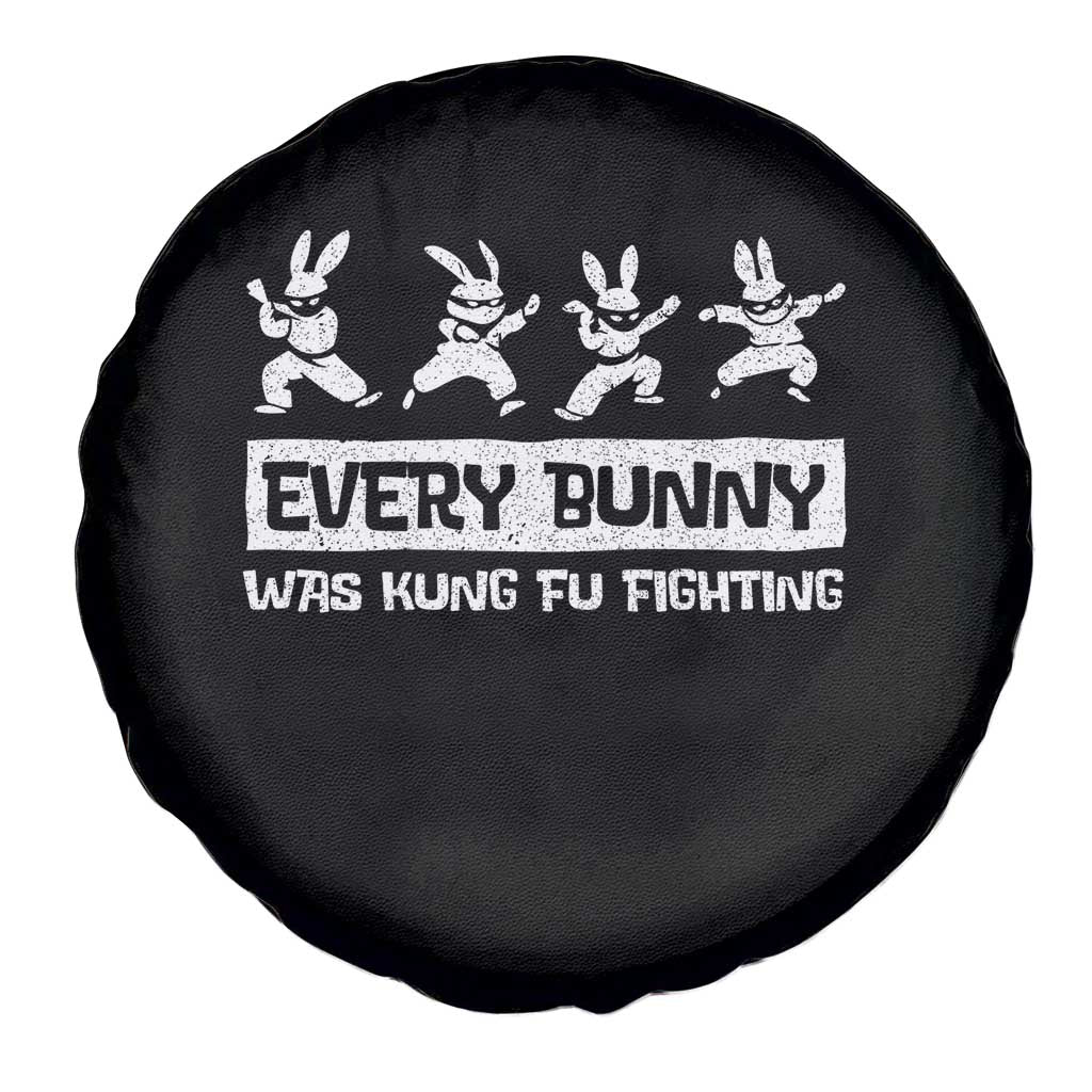 Bunny Kung Fu Fighting Spare Tire Cover Funny Easter Vintage Graphic TS10 Print Your Wear