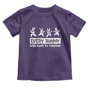 Bunny Kung Fu Fighting Toddler T Shirt Funny Easter Vintage Graphic TS10 Purple Print Your Wear