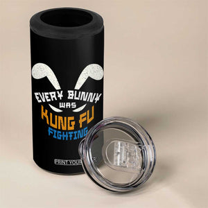 Every Bunny Was Kung Fu Fighting 4 in 1 Can Cooler Tumbler Funny Easter Vintage Rabbit Face TS10 Print Your Wear