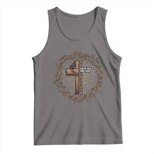Christian Cross Tank Top Bible John 3:16 Jesus He Gave His Only Son Jesus Christian TS10 Deep Heather Print Your Wear