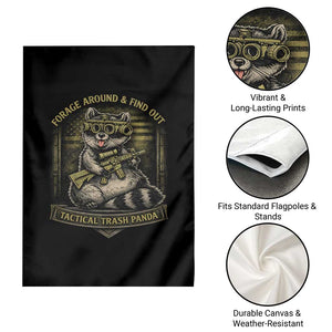 Tactical Trash Panda Garden Flag Funny Raccoon Military Graphic Patriotic Veteran TS10 Print Your Wear