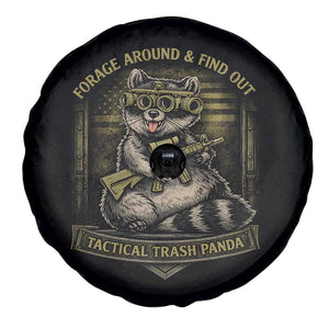 Tactical Trash Panda Spare Tire Cover Funny Raccoon Military Graphic Patriotic Veteran TS10 Print Your Wear