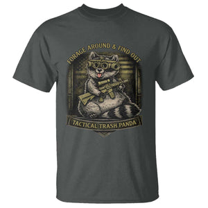 Tactical Trash Panda T Shirt Funny Raccoon Military Graphic Patriotic Veteran TS10 Dark Heather Print Your Wear