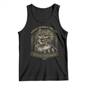 Tactical Trash Panda Tank Top Funny Raccoon Military Graphic Patriotic Veteran TS10 Black Print Your Wear
