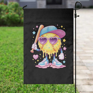 Funny Softball Drip Garden Flag Ice Cream Sprinkles Softball Girls Kid TS10 Print Your Wear