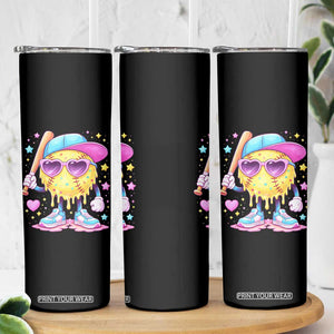 Funny Softball Drip Skinny Tumbler Ice Cream Sprinkles Softball Girls Kid TS10 Print Your Wear