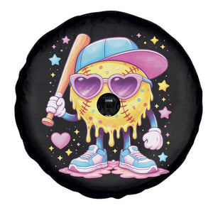 Funny Softball Drip Spare Tire Cover Ice Cream Sprinkles Softball Girls Kid TS10 Print Your Wear
