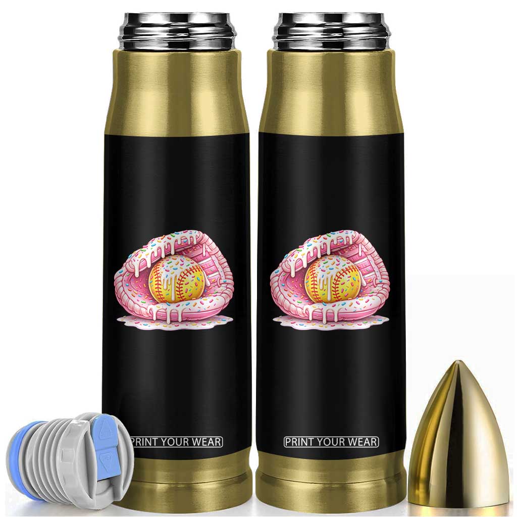 Softball Drip Bullet Tumbler Ice Cream Sprinkles Softball Glove Girls Kid TS10 Black Print Your Wear