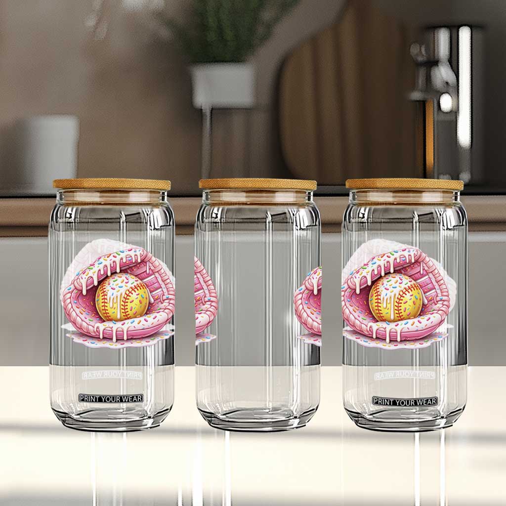Softball Drip Glass Can Ice Cream Sprinkles Softball Glove Girls Kid TS10 Print Your Wear
