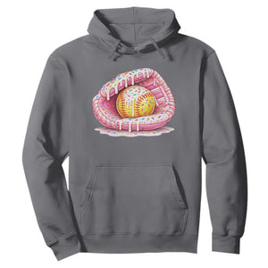 Softball Drip Hoodie Ice Cream Sprinkles Softball Glove Girls Kid TS10 Charcoal Print Your Wear