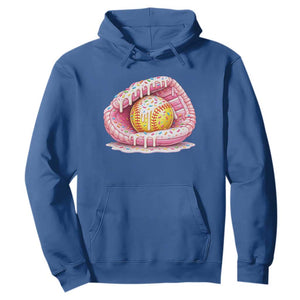 Softball Drip Hoodie Ice Cream Sprinkles Softball Glove Girls Kid TS10 Royal Blue Print Your Wear