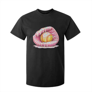 Softball Drip T Shirt For Kid Ice Cream Sprinkles Softball Glove Girls Kid TS10 Black Print Your Wear
