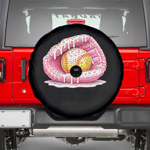 Softball Drip Spare Tire Cover Ice Cream Sprinkles Softball Glove Girls Kid TS10 Black Print Your Wear
