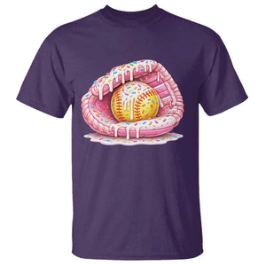 Softball Drip T Shirt Ice Cream Sprinkles Softball Glove Girls Kid TS10 Purple Print Your Wear