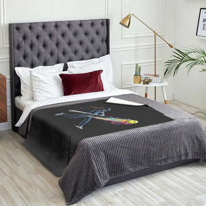 Softball Player Drip Throw Blanket TS10 Print Your Wear