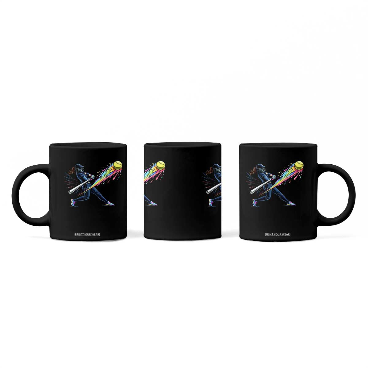 Softball Player Drip Coffee Mug TS10 Print Your Wear