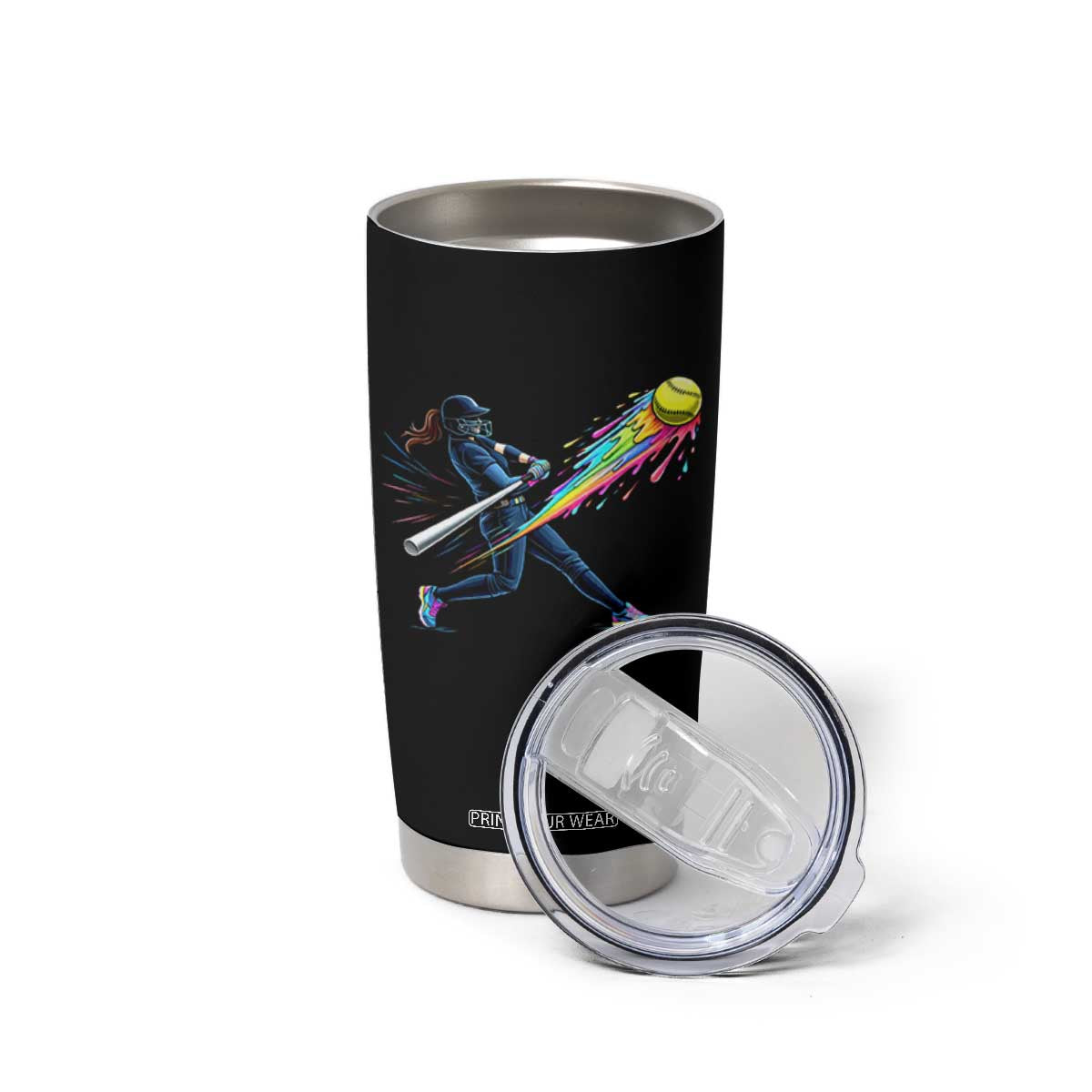 Softball Player Drip Tumbler Cup TS10 Print Your Wear