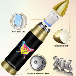 Softball Drip Bullet Tumbler Ice Cream Drip Youth Girls Softball Sport TS10 Print Your Wear