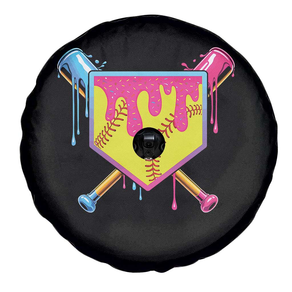 Softball Drip Spare Tire Cover Ice Cream Drip Youth Girls Softball Sport TS10 Print Your Wear