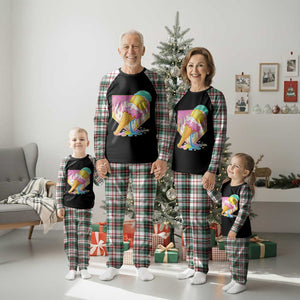 Softball Drip Plaid Pajama Set Cute Softball Girls Ice Cream Drip Game Day TS10 Christmas Plaid Print Your Wear