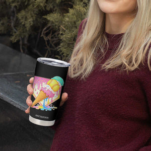 Softball Drip Tumbler Cup Cute Softball Girls Ice Cream Drip Game Day TS10 Print Your Wear