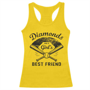 Softball Mom Gift Racerback Tank Top Diamonds Are A Girls Best Friend TS10 Daisy Print Your Wear
