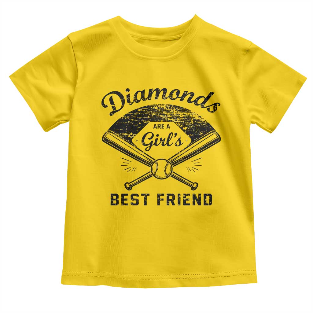 Softball Mom Gift Toddler T Shirt Diamonds Are A Girls Best Friend TS10 Daisy Print Your Wear