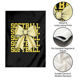 Softball Bow Garden Flag Sister Sport Lovers Girls Team TS10 Print Your Wear