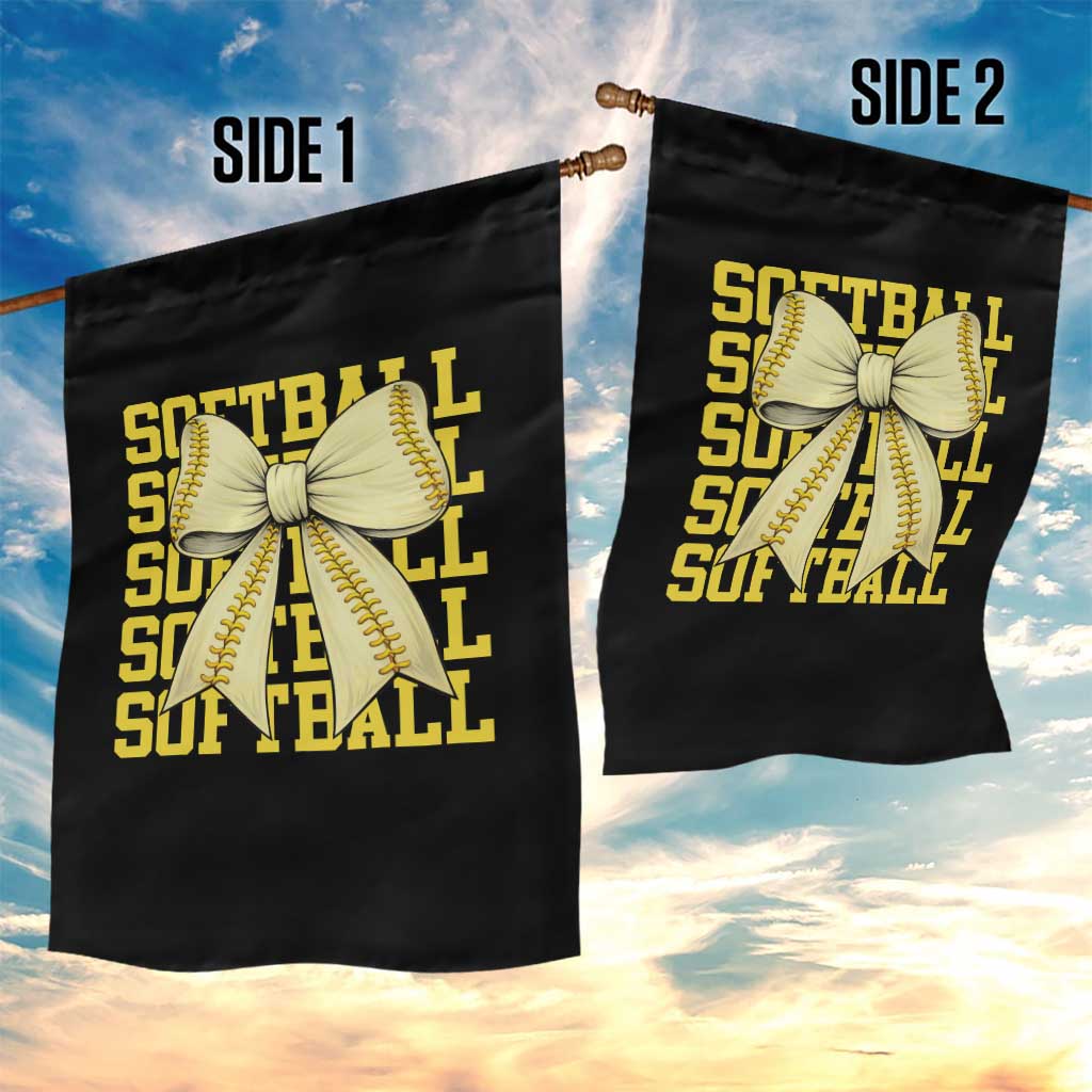 Softball Bow Garden Flag Sister Sport Lovers Girls Team TS10 Print Your Wear