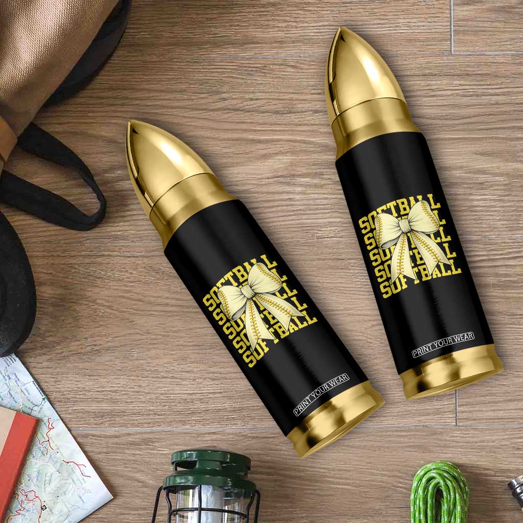 Softball Bow Bullet Tumbler Sister Sport Lovers Girls Team TS10 Print Your Wear