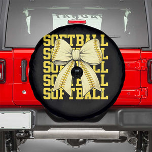 Softball Bow Spare Tire Cover Sister Sport Lovers Girls Team TS10 Black Print Your Wear