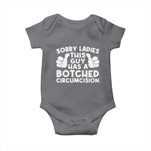 Inappropriate Adult Baby Onesie This Guy Botched Funny Cringe Offensive Humor Men TS10 Charcoal Print Your Wear