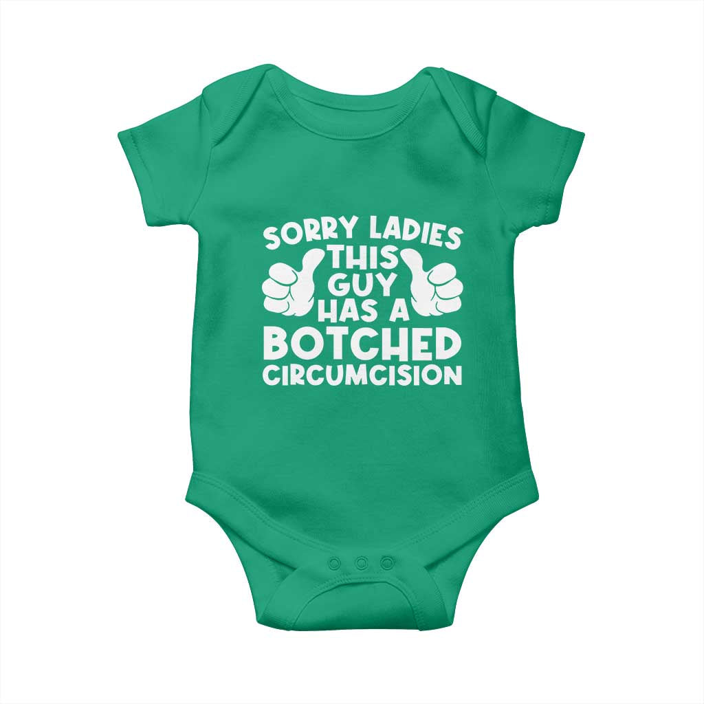 Inappropriate Adult Baby Onesie This Guy Botched Funny Cringe Offensive Humor Men TS10 Irish Green Print Your Wear