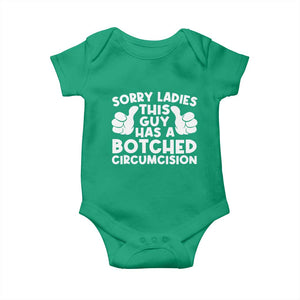 Inappropriate Adult Baby Onesie This Guy Botched Funny Cringe Offensive Humor Men TS10 Irish Green Print Your Wear
