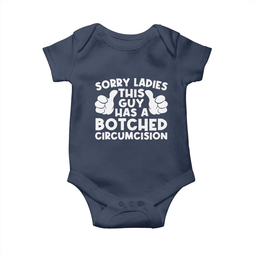 Inappropriate Adult Baby Onesie This Guy Botched Funny Cringe Offensive Humor Men TS10 Navy Print Your Wear