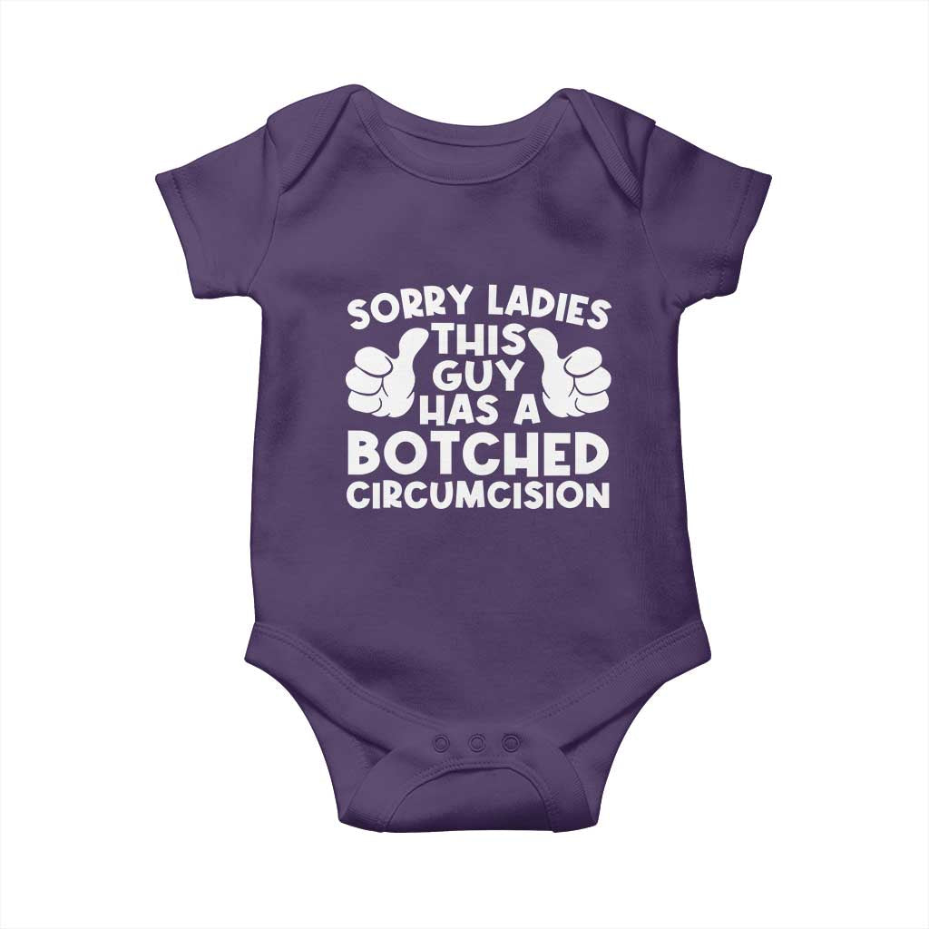 Inappropriate Adult Baby Onesie This Guy Botched Funny Cringe Offensive Humor Men TS10 Purple Print Your Wear