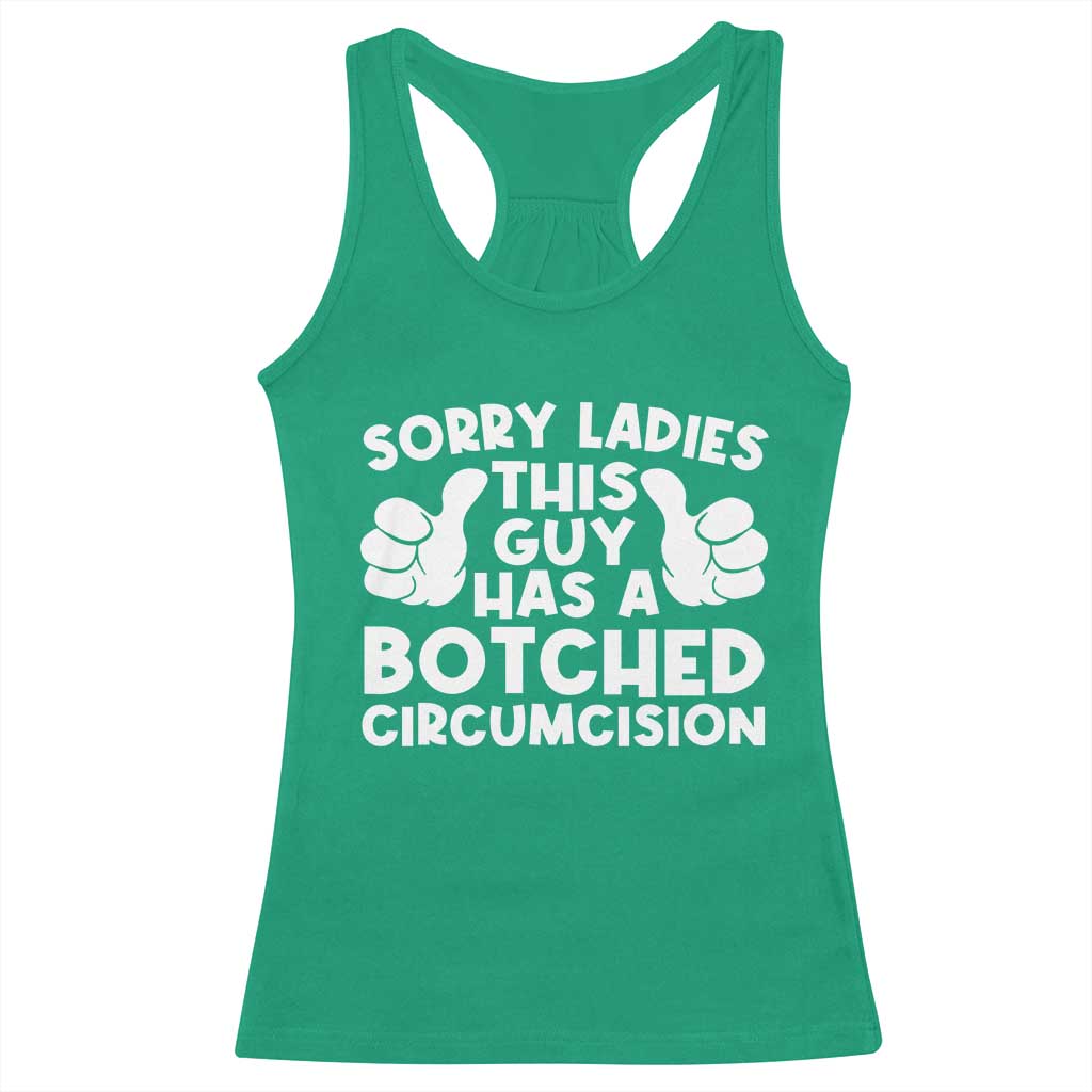Inappropriate Adult Racerback Tank Top This Guy Botched Funny Cringe Offensive Humor Men TS10 Irish Green Print Your Wear
