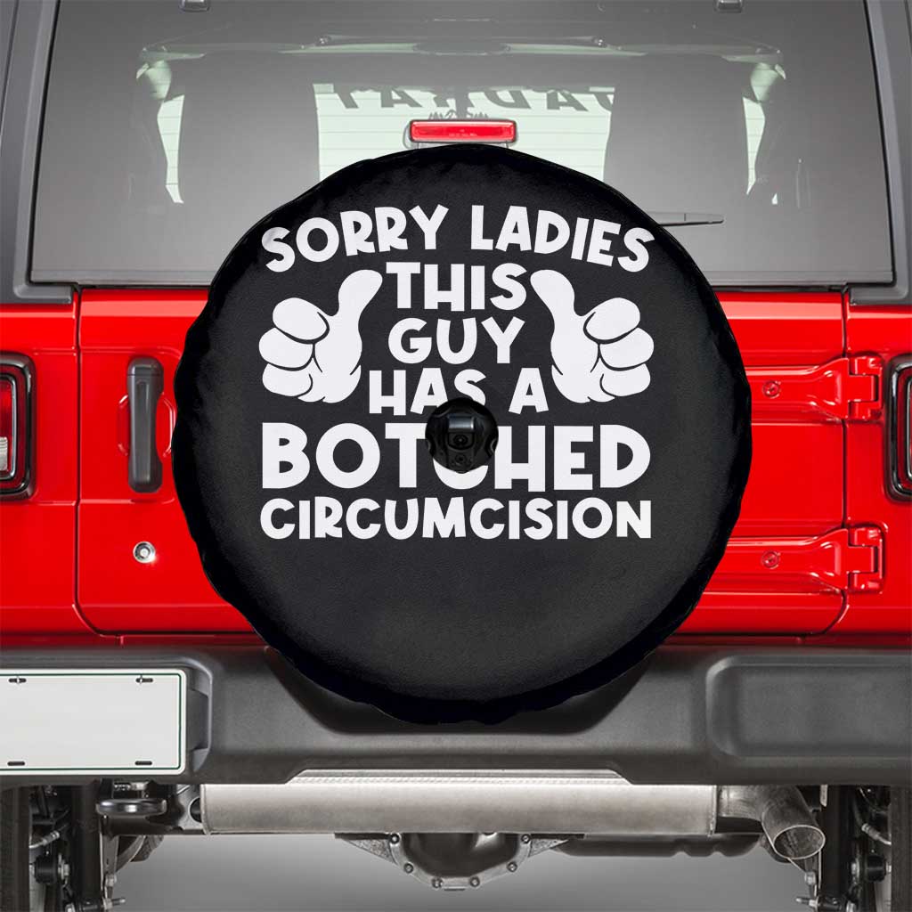 Inappropriate Adult Spare Tire Cover This Guy Botched Funny Cringe Offensive Humor Men TS10 Black Print Your Wear